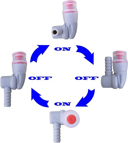 Miniatura 4 de Hydration Bladder Bite Valve Replacement Mouthpiece Fit for Any Water Backpack and Most Brands, with Manual Switch Valve