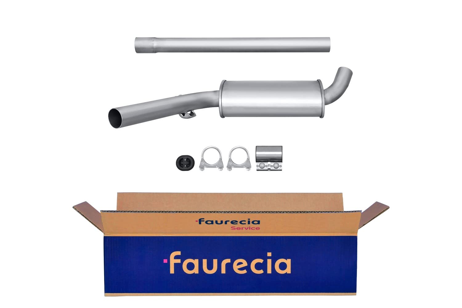 Hella 8LC 366 025-921 Middle Silencer - Easy2Fit Kit - Centre - 2-Piece - Set with Attachments