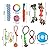 12Pcs Dog Rope Toys Set, ATPWONZ Pet Chew Rope Toys Puppy Braided Cotton Toys Non-toxic Interactive Health Teeth Cleaning for Small Medium Large Dogs