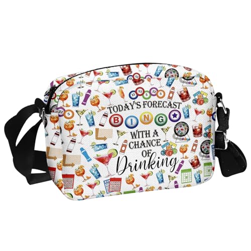 MAOFAED Board Game Crossbody Bag,Board Game Player Gift, Bachelorette Party Favor, Shoulder Bag for Women(todaybingodj