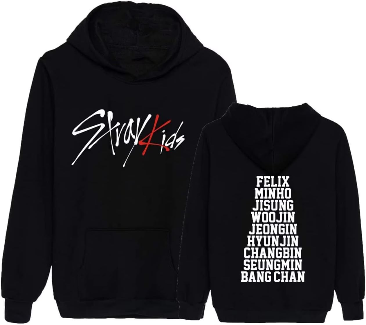 Kpop Skz Hoodie Felix Sweatshirt ChangBin HyunJin Woojin Han Jisung Bangchan Minho Sweater for Unisex Adult