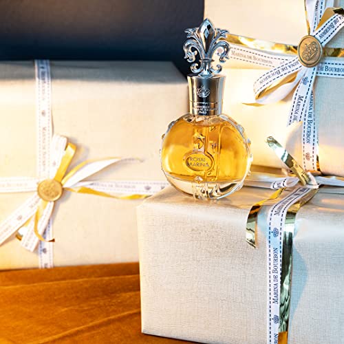 Marina De Bourbon Royal Marina Diamond By Princesse Eau De Parfum For Women - Amber Scent - Opens With Notes Of Grapefruit And Blackcurrant - Perfume For Seductive And Confident Women - 3.4 Oz #TOP4