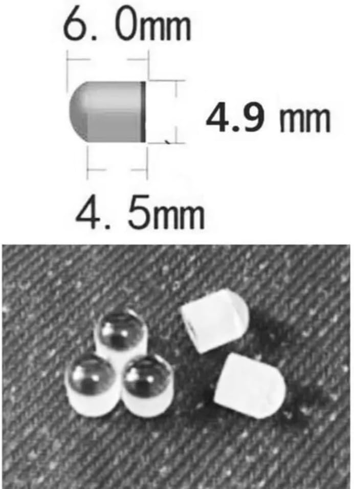 Prisms & Kaleidoscopes 8PCS 4.9X6mm Optical Projection Necklace Convex Cylindrical 3mm Microengraved Science Classroom Optics Kits