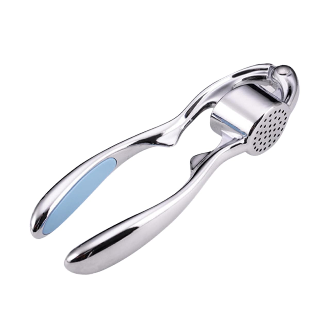 Ciieeo Zinc Alloy Garlic Press Ergonomic Manual Crusher Mincer Easy to Clean Kitchen Tool for Effortless Garlic Squeezing Blue
