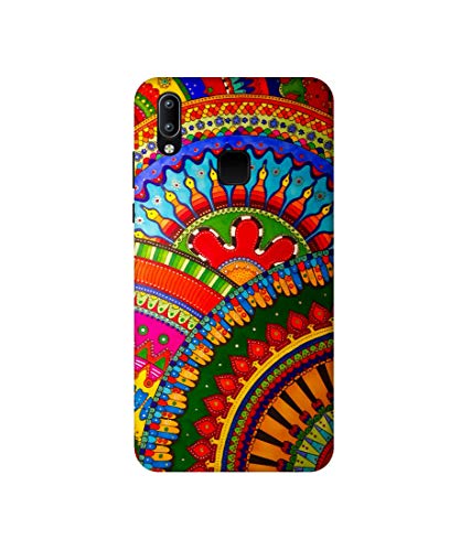Image of Amazon Brand - Solimo Designer Rajasthani Rangoli Art 3D Printed Hard Mobile Back Case Cover Compatible for Vivo Y95