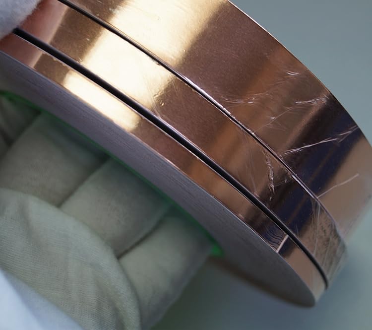 Taśma z folii miedzianej przewodzącej do badań laboratoryjnych | Materiał eksploatacyjny do urządzeń OPV(WxL:5mm x 50m)