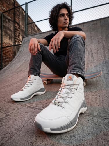Image of OFF LIMITS S.W.A.T. Basketball Shoes for Men | High-Top Canvas-Synthetic Design with Phylon /TPR Sole, Die-Cut EVA Comfort & Lace-Up Fit for Court Practice, Training & Game Time