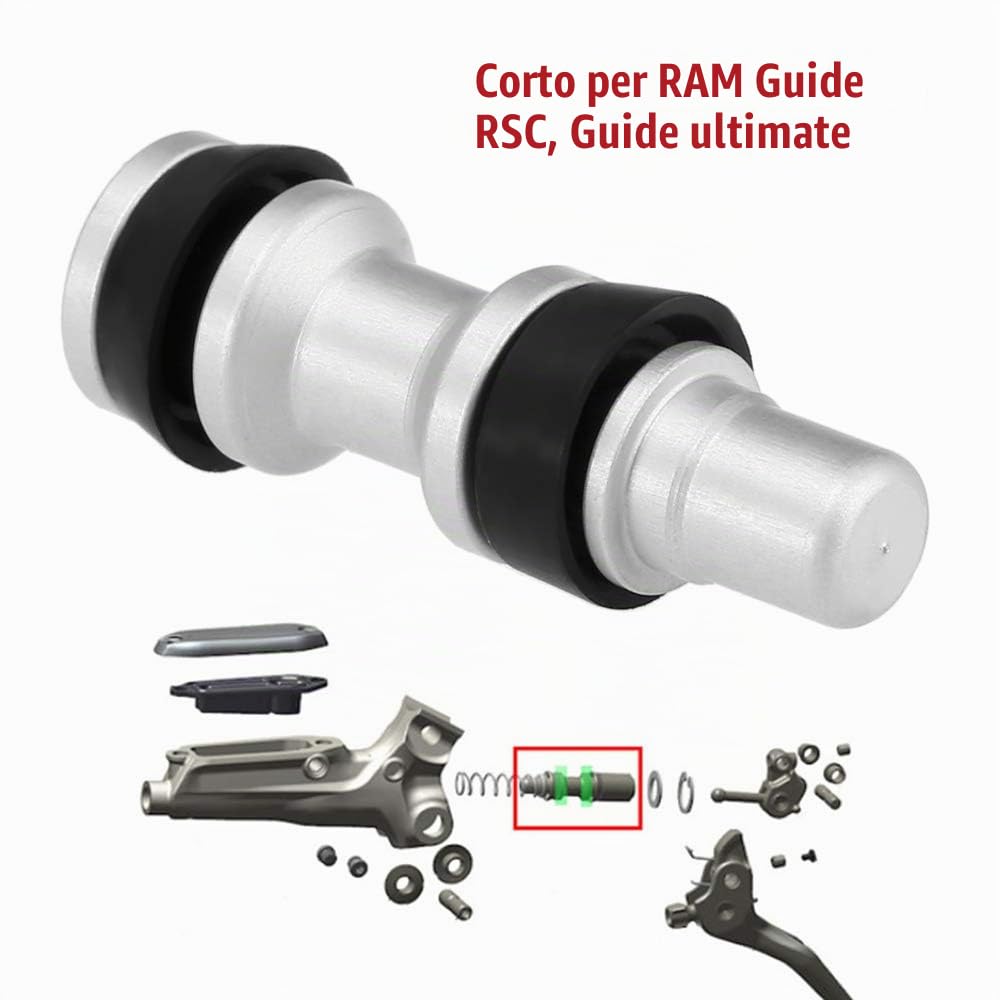 Lixada Pistone della Leva del Freno della Bici Lega di Alluminio Riparazione di Guarnizioni per L'olio del Freno a Disco della Bicicletta per SRAM DB5 /Guida R/Guida RSC/Guida DB5 /Livello