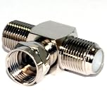 kenable 2 Way F-Type Splitter Combiner TV Virgin Cable Sky Satellite Freeview