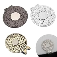 PSOWQ 3 Stück Magnetischer Golfball-Markierer, Clip, Golf-Hut-Clip, Golf-Trainingshilfen, Zinklegierung, Zubehör, Silber, Bronze, Schwarz