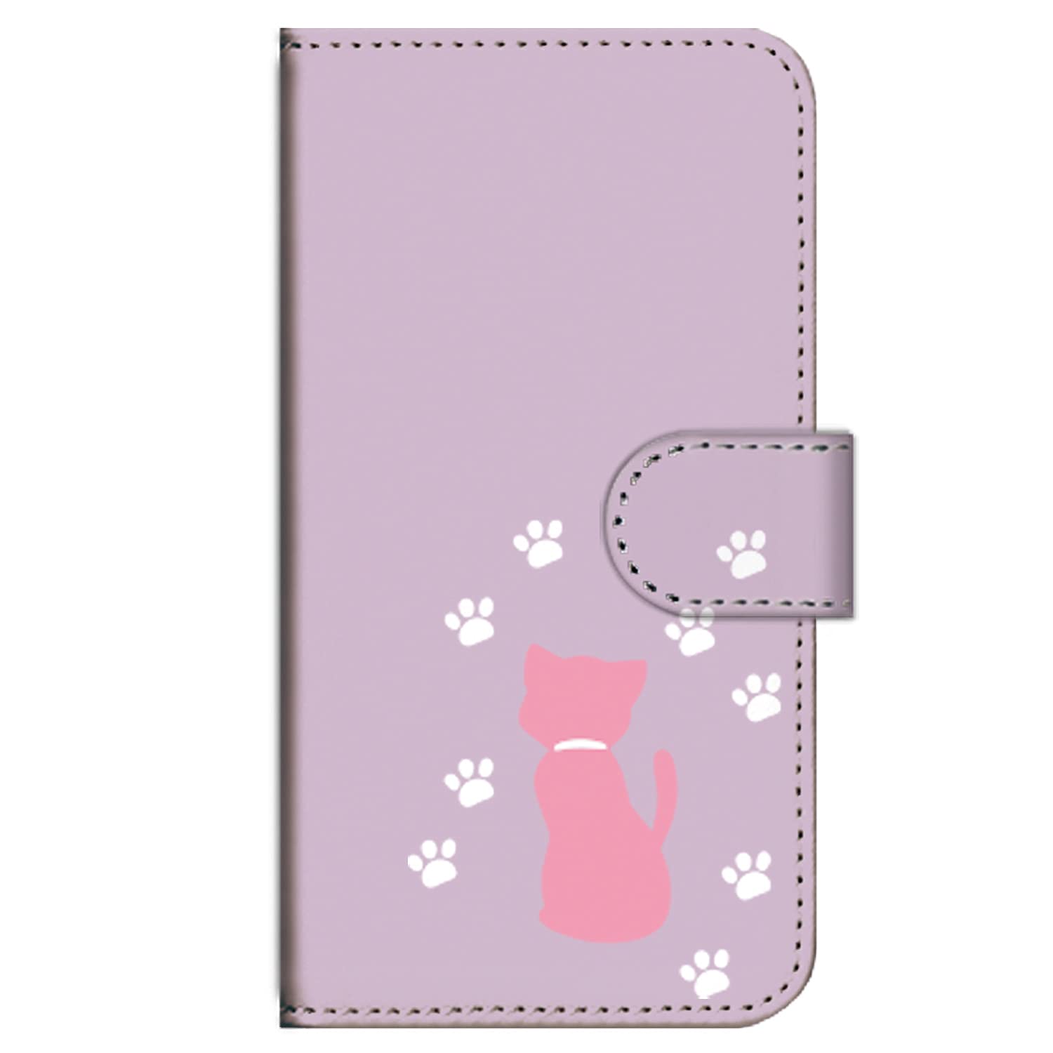 ガールズネオ 汎用 iphone 用 Air と互換性のある ケース スマホケース 手帳型 携帯カバー 耐衝撃 (ねこ日和/pink&wh (セット)) ipair-PD-MPS-AMI-0906