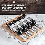 Ivation 28 Bottle Compressor Wine Cooler Refrigerator w/Lock | Large Freestanding Wine Cellar For Red, White, Champagne or Sparkling Wine | 41f-64f Digital Temperature Control Fridge Stainless Steel - Image 6