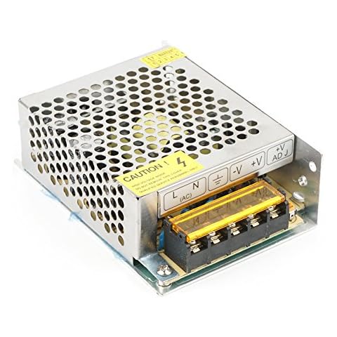 Velain 12V 5A DC Universal Regulated Switching Power Supply, 60W Transformers for LED Strip Light, Video Surveillance, CE Certified Cover