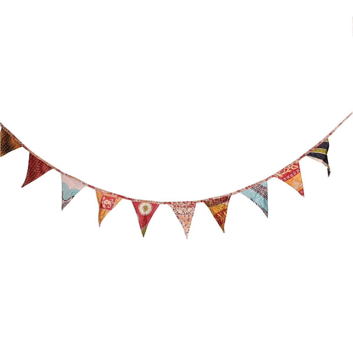 Sponsored Ad - Creative Co-Op Vintage Kantha Quilt Garland