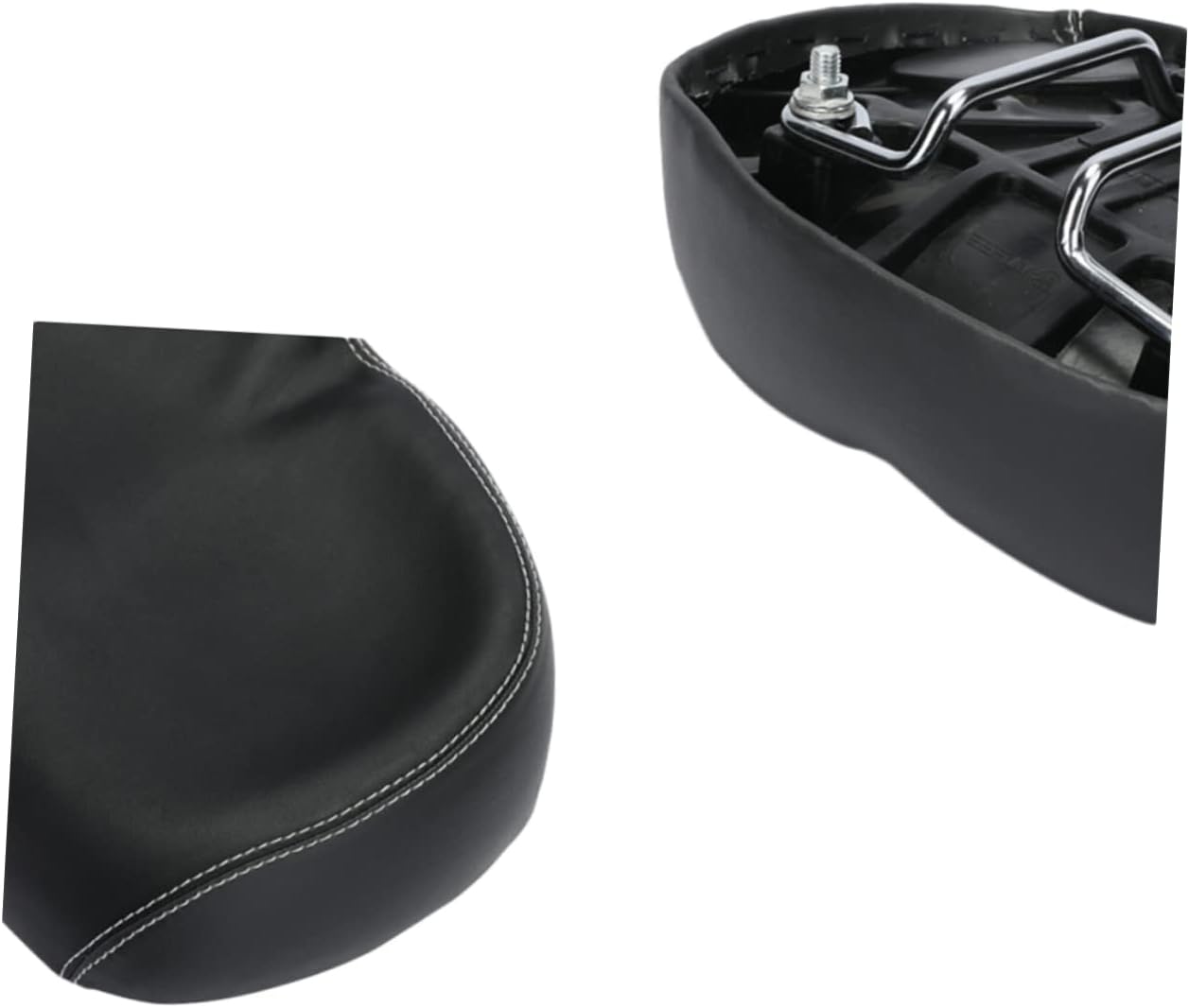 Thickened Wide Mountain Bike Saddle Breathable Riding Seat Cushion for Outdoor Sports Lightweight Comfortable Bicycle Seat Compatible with Road and Racing Bikes Black Blue