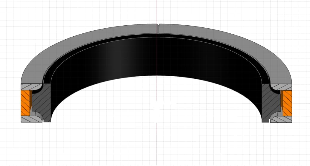 MT MCPS-90X75X10.5-4 Piece Piston Seal 90mm OD X 75mm ID X 10.5mm High