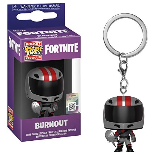 LAST LEVEL- Pocket Llavero Pop FORTNITE: Burnout, Multicolor (Funko 1)