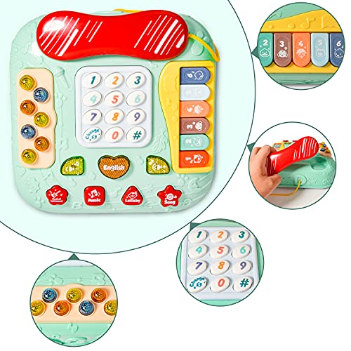 HOMCENT Muziekspeelgoed voor jonge kinderen, voor baby's van 6, 9, 12, 18 maanden, speelgoed telefoon voor kinderen van… - Image 4