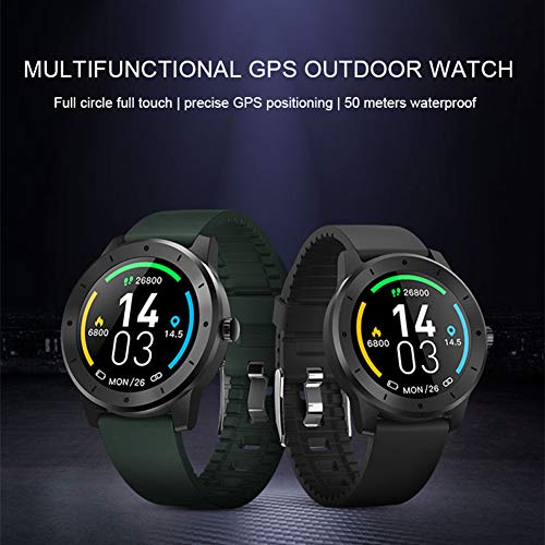 Disc smart sporthorloge, multifunctionele extra sportstappenteller, stijlvol en functioneel horloge voor volwassenen.,Black - Afbeelding 3