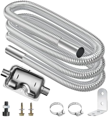 Auto-uitlaatpijp Air Diesel Standkachel Duct Pijp 25mm 42mm 60mm 75mm Diameter 100-500cm Lengte Slang Uitschuifbaar Uitlaatpijp Voor Auto's (Kleur : 42mm Length 500cm