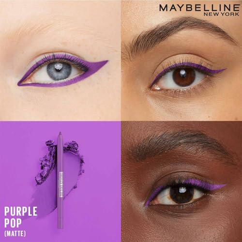 Image of Maybelline New York Tattoo Liner Gel Pencil, Sharpenable Eyeliner, Purple | Waterproof Eyeliner, 36H Wear, Matte finish, 1.2g