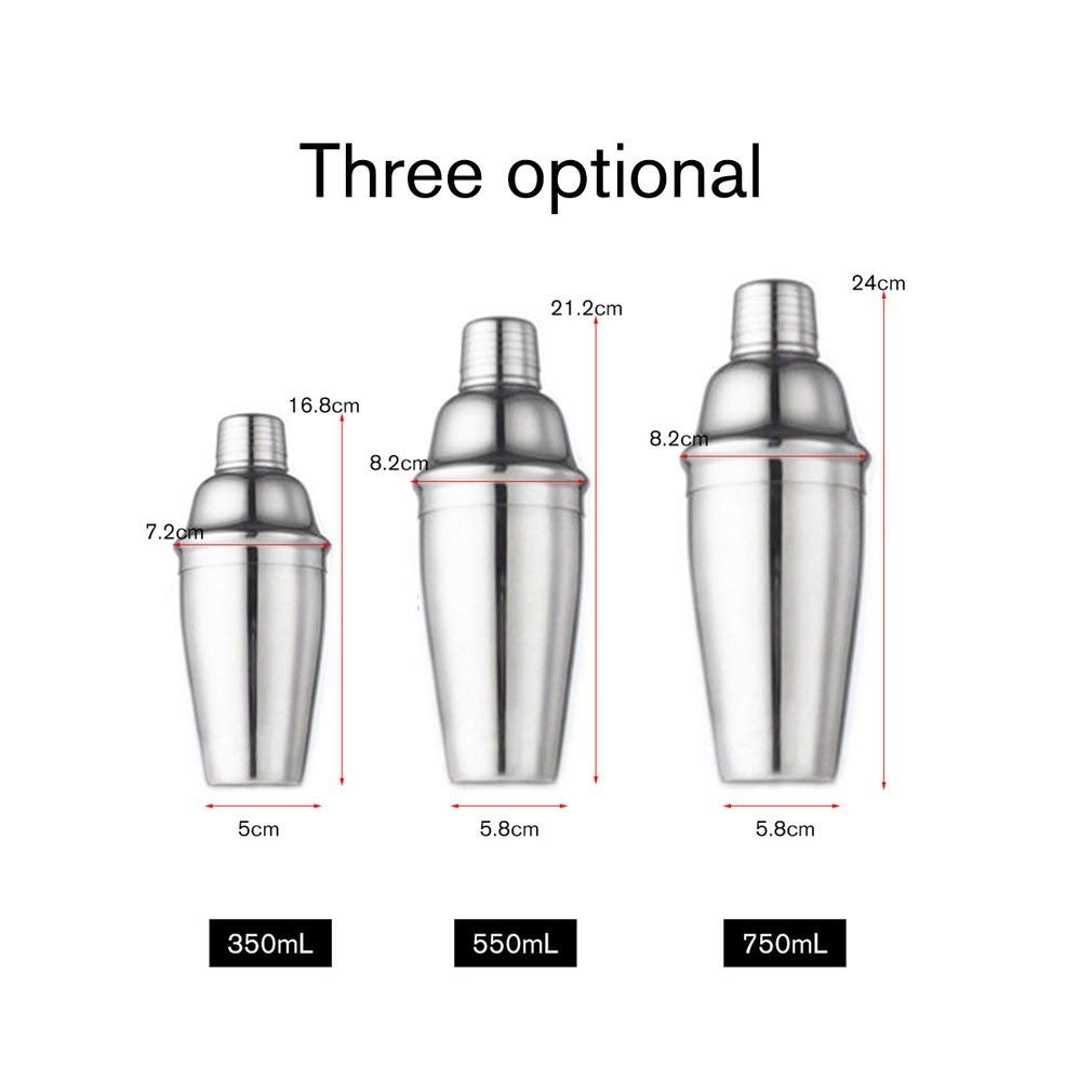 Set di strumenti per barra in acciaio inossidabile, kit shakere cocktail da 23 pezzi con rack di legno.Include Strainer, Jigger, Spoon & Muddler.Accessori di mixologia durevole per la festa delle beva