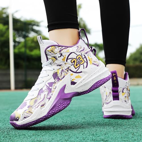 Image of Men's Basketball Shoes Fashion Printed Sneakers