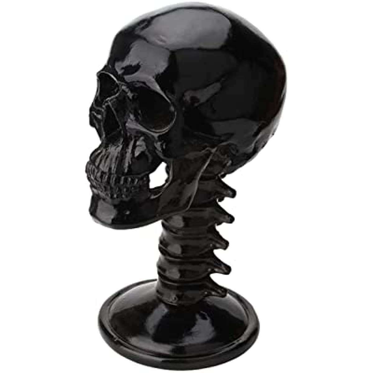 ChengChengJin Motorcycle Skull Helmets Holder-Resin Crafts Skull Helmets Rack Desk Ornament-Display Stand for Helmets, Hats, Eyeglasses
