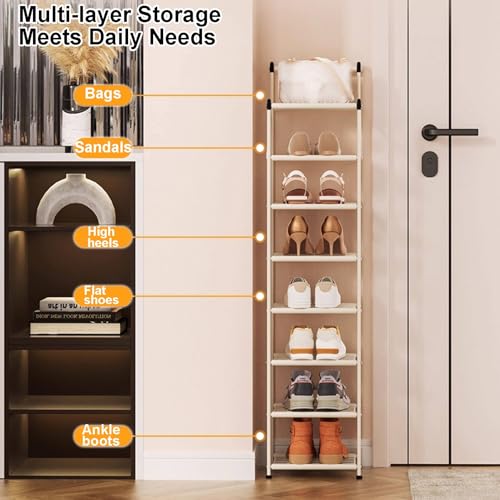 Rangement porte chaussure grand volume étagère métallique pliante
