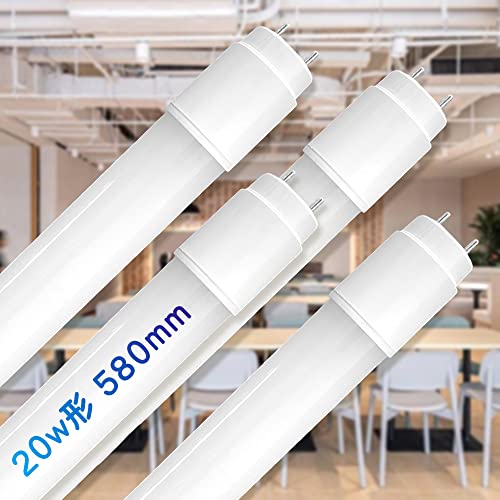 LED蛍光灯 20w形 直管 電球色 58cm 20型 グロー式 工事不要 9W消費電力 両側給電LEDランプ 天井照明 施設照明 店舗照明 LED 照明 蛍光管 直管蛍光管 口金 G13 全光束 高輝度 エコ 省エネ 3000k 925LM PL保険加入