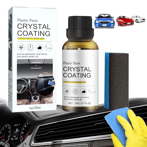 Renovateur Plastique Voiture Extérieur, 2024 Crystal Coating Voiture Plastique Rénovation Revêtement, Restaurateur Plastique, Agent De Remise À Neuf De...