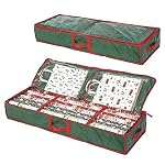Sattiyrch Underbed Gift Wrap Organizer,Gift Wrapping Paper Storage Container,Holds up to 20 Rolls,41"W x 14"D x 5.5"H (Green)