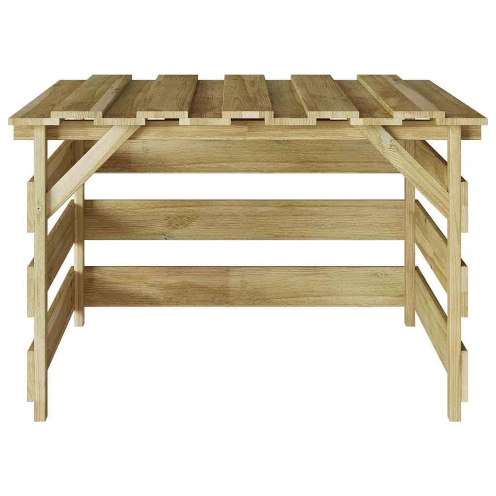 Cortacésped garaje de madera de pino impregnada marrón 84 x 80 x 56 cm cobertizo de jardín para terraza, balcón, exterior con espacio de almacenamiento y protección para herramientas de jardín