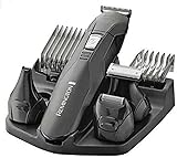 Remington Personal Groomer Edge PG6030, Stylingset für Gesichts- und Körperhaare, 4 abnehmbare Aufsteckköpfe, schwarz