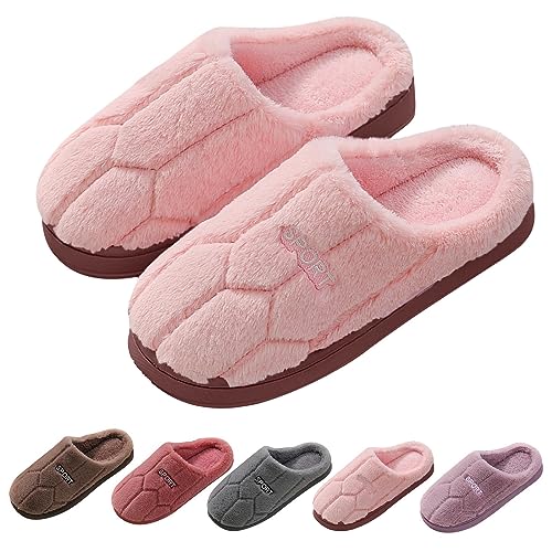 Slippers For Women Memory Foam,Women's Fuzzy Slip-on Slipper Warm Cozy Soft Plush Fluffy Lightweight Fur Lined Winter Indoor House Shoes