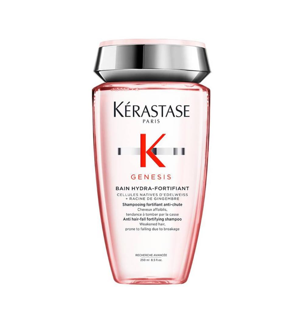 Kérastase Trio Spring Set Genesis 2026 540 ml - Pack Anticaída Cabello Debilitado con Champú Bain Hydra-Fortifiant 250 ml, Fondant Renforçateur 200 ml y Sérum Anti-Chute 90 ml