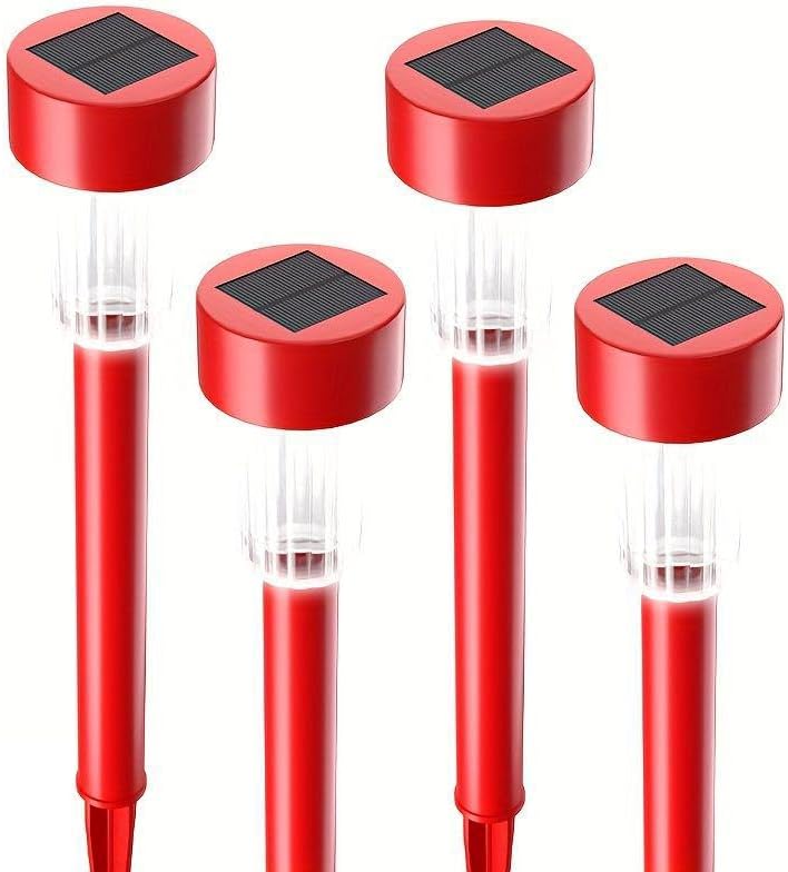 LED Solar Garden Lights, IP44 Waterproof, Dusk to Dawn Design, Suitable for Garden and Courtyard Decoration and Landscaping (20-Piece Set, Warm Color Upgraded Version)