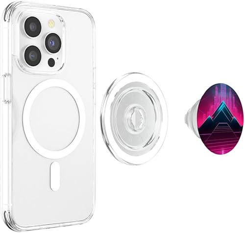 Miniatura 4 de Retrowave 80s Vaporwave Synthwave PopSockets MagSafe PopGrip for iPhone