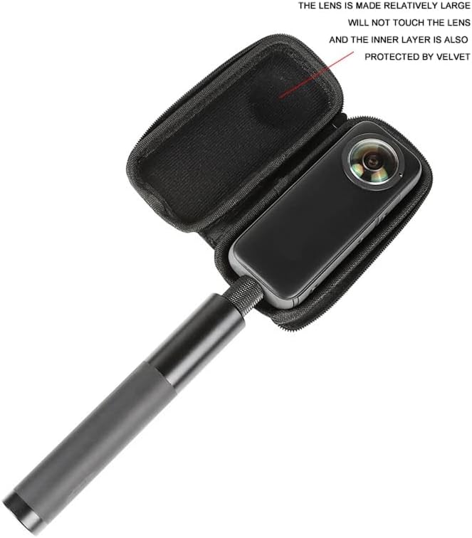 Miniatura 6 de Mini PU funda protectora de almacenamiento bolsa de montaje de caja para Insta 360 uno x2 cámara panorámica Accesorios portátiles