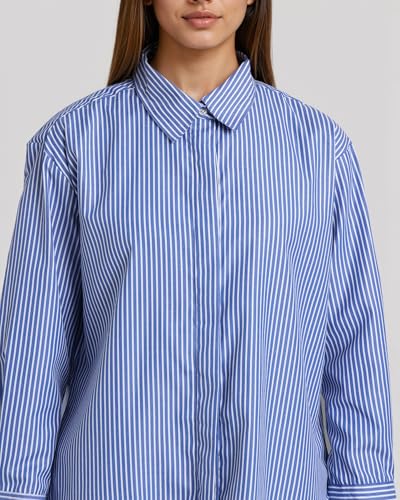 Image of Style Quotient Women Solid Smart Casual Oversized Polycotton Shirt