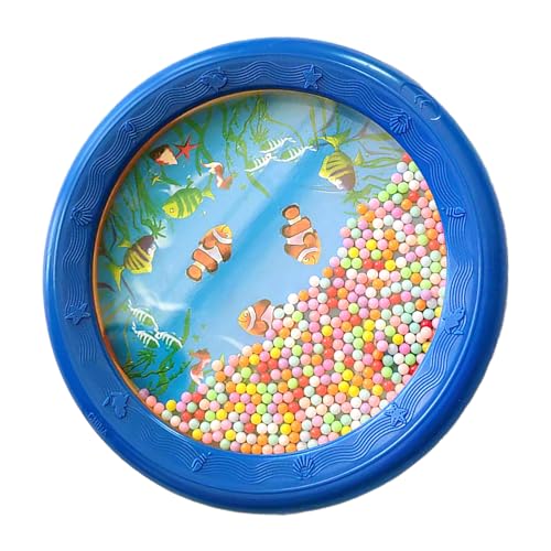 VGEBY Wave Bead Ocean Drum Instrument éducatif Musical en Plastique pour Enfants Adultes, Matière Plastique de qualité Supérieure pour L'attente du Voyage à la Maison, Tambour de Perles Ondulées