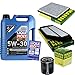 Produktbild Filter Set Inspektionspaket 5 Liter Motoröl Longtime High Tech 5W-30 MANN-FILTER Innenraumfilter Luftfilter Ölfilter