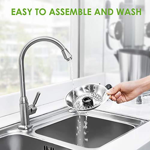 Aicok Electric Citrus Orange Juicer 160W Stainless Steel, Double Reamers, Soft Grip Handle, Easy to Use and Clean, Anti-Drip Spout