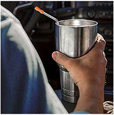 Silicone Tips Cover for Stainless Steel Drinking Straws Wide 1/4" (6 mm), Anti-scald /Cold Straws Cover, Food Grade ,Colorful, 8 colors (8pcs)