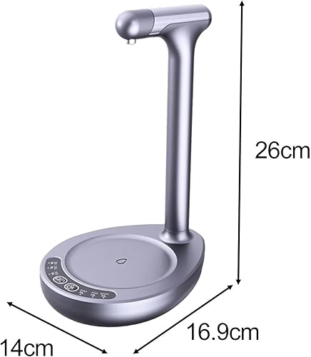 Miniatura 5 de Dispensador de agua portátil de carga USB, dispensador automático de agua con tubo de bombeo, ajuste de agua de 6 velocidades, portátil desmontable