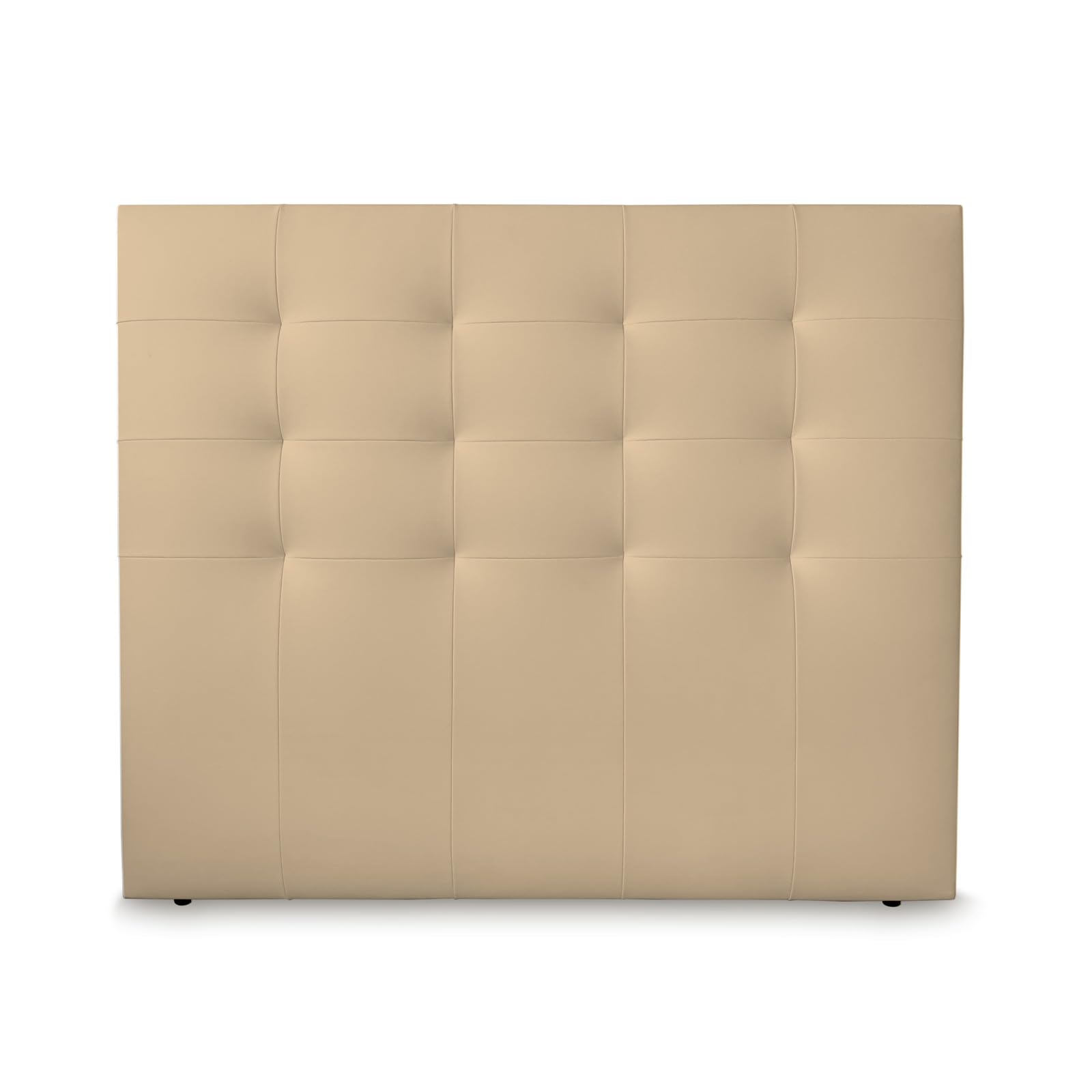 amuéblate Online, Cabecero Modelo Dinamarca Acolchado, Tapizado en Polipiel de Alta Gama, Medidas: 160 x 120 cm (para Cama de 150 y 160) Beige