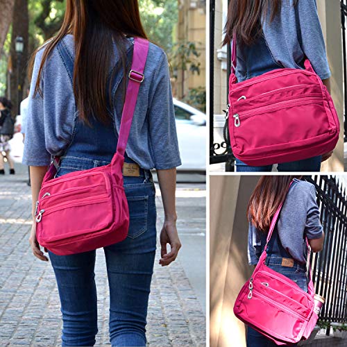 Image of NOTAG Crossbody Bag for Women Waterproof Shoulder Bag Messenger Bag Casual Nylon Purse Handbag