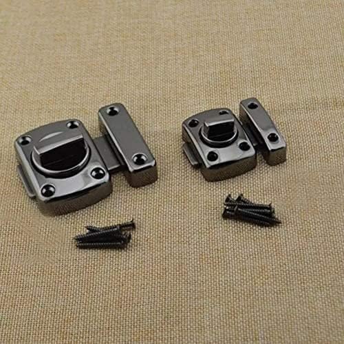 Slide Latch,Gate Bolt Lock,Bolt Sliding Door Lock, Universal Door Latch Gate Latch Security Sliding Door Lock Bolt Zinc Alloy with Screws(C)