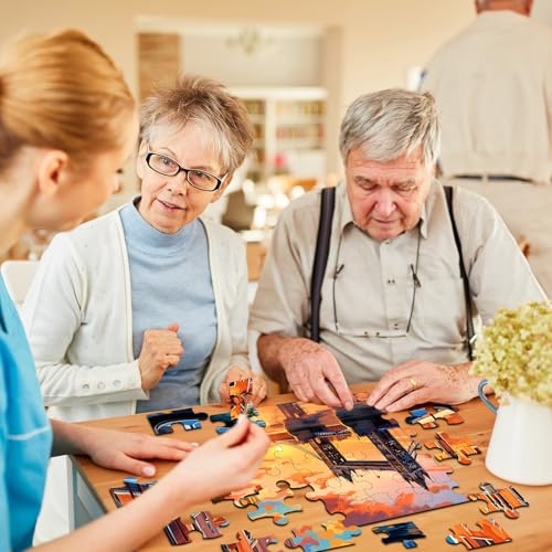 6 Pack 36-Piece Large Jigsaw Puzzles for Seniors Easy Dementia Alzheimer Products Dementia Activities Memory Training Game for Elderly Alzheimer's Patients in Nursing Home Gift (Style 3) - Image 7