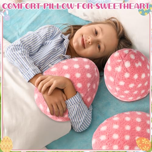 Namalu MP-NAMALU-3356 3 Pcs 10 Inch Easter Egg Stuffed Pillow Cute Easter Throw Pillows White Dot Egg Pillow Decorative Couch Egg Stuffed Pillow thumb #3